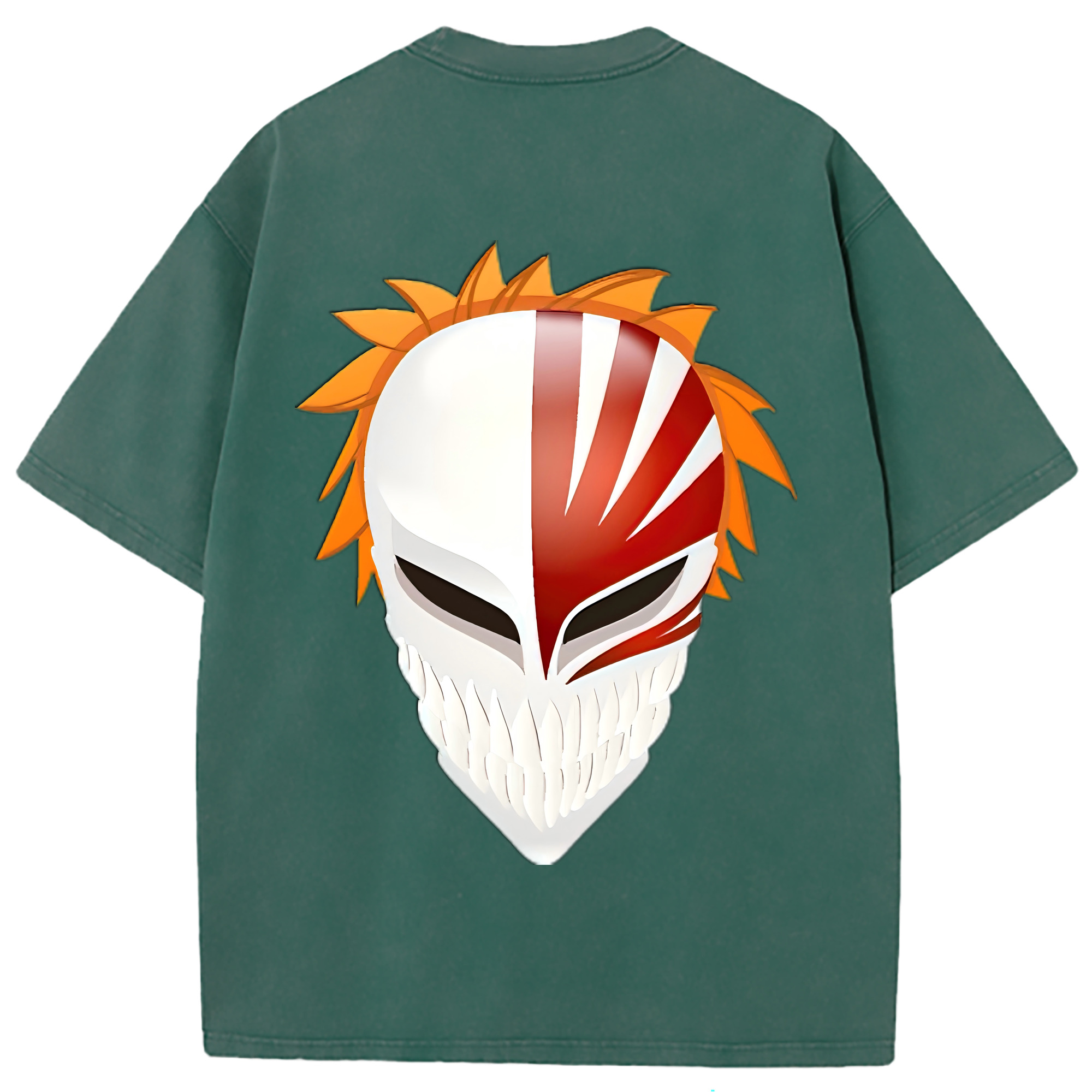 （画像用） ブリーチ 黒崎一護（くろさき いちご）BLEACH Kurosaki Ichigo 綿100% ヴィンテージ風 半袖Tシャツ（背面プリント）